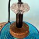 Mid century lamp / Danish lamp shade / 1960's / art deco lamp