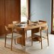 Vintage walnut veneer table, design, Italy, 1940s