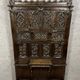 Neo-Gothic coat rack in carved oak, 19th century