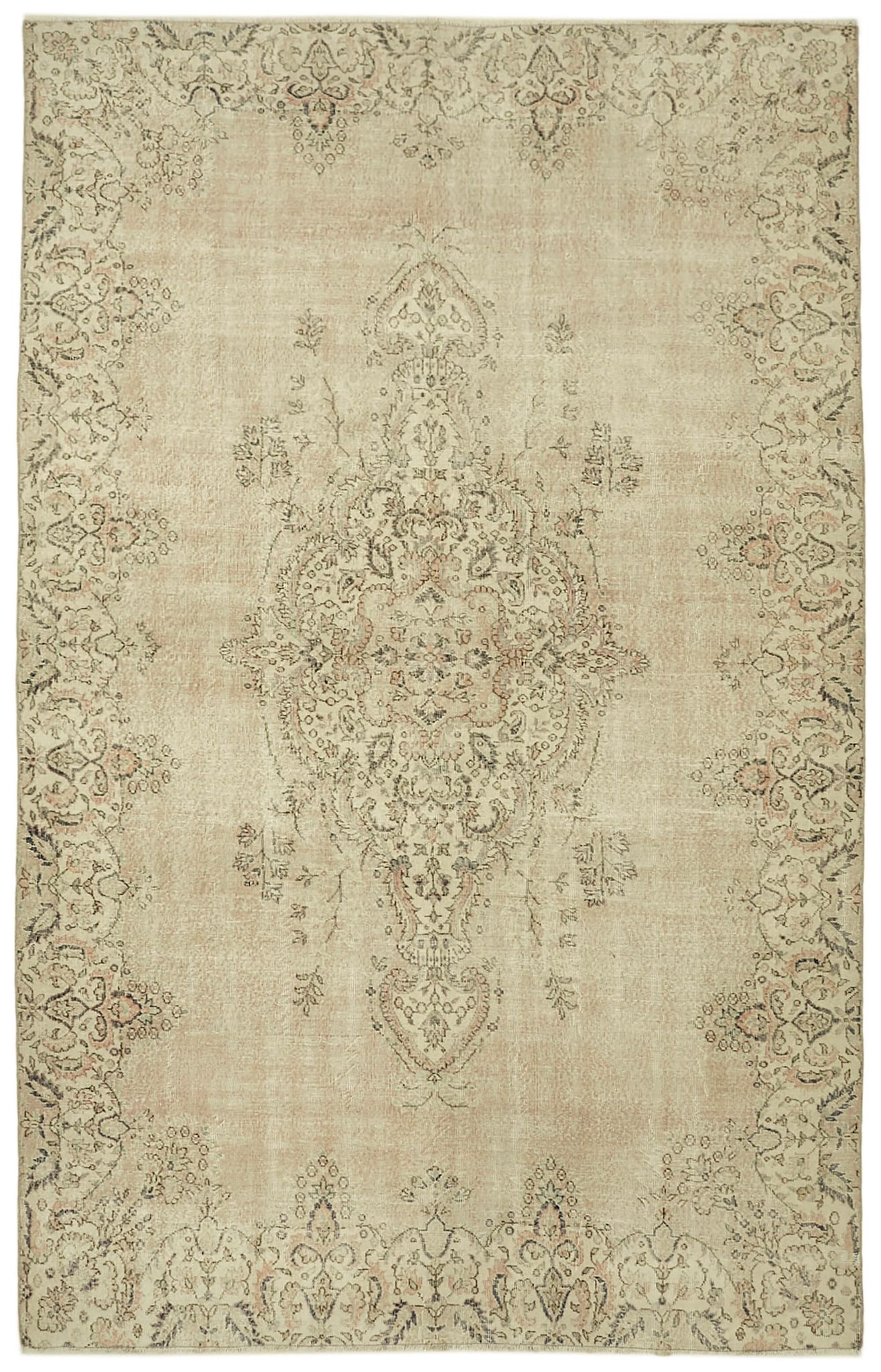 Tapis en laine 240 cm x 372 cm laine beige