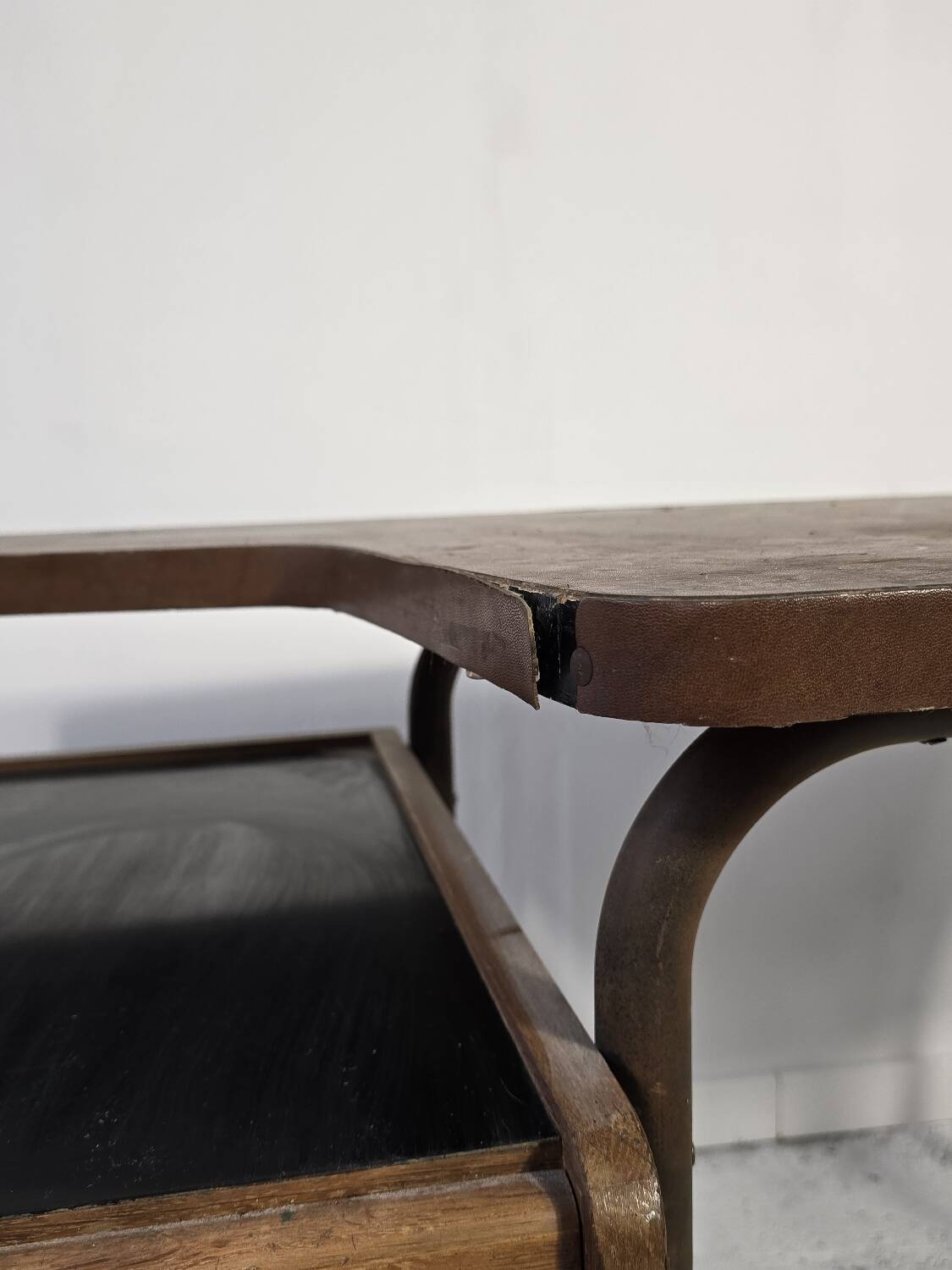 Mobilor Desk CAB Roger Charroy – modernist metal wood 1950 vintage