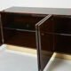 Aldo Tura sideboard in brown parchment and brass 1960