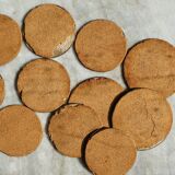 Set of 8 coasters & 3 mother-of-pearl bottle coasters