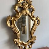 Golden wall mirror