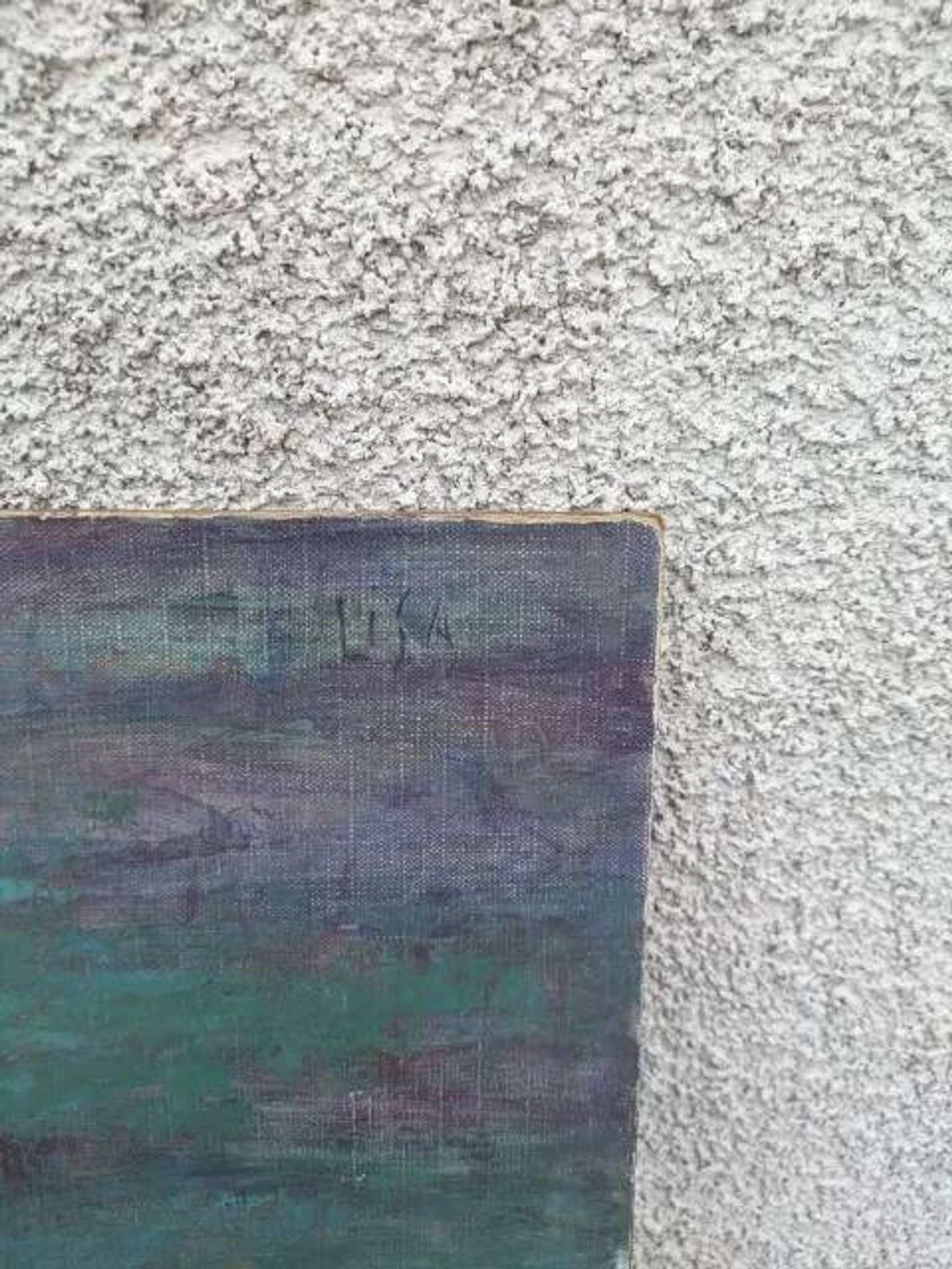 Huile sur papier toilé vue de jour