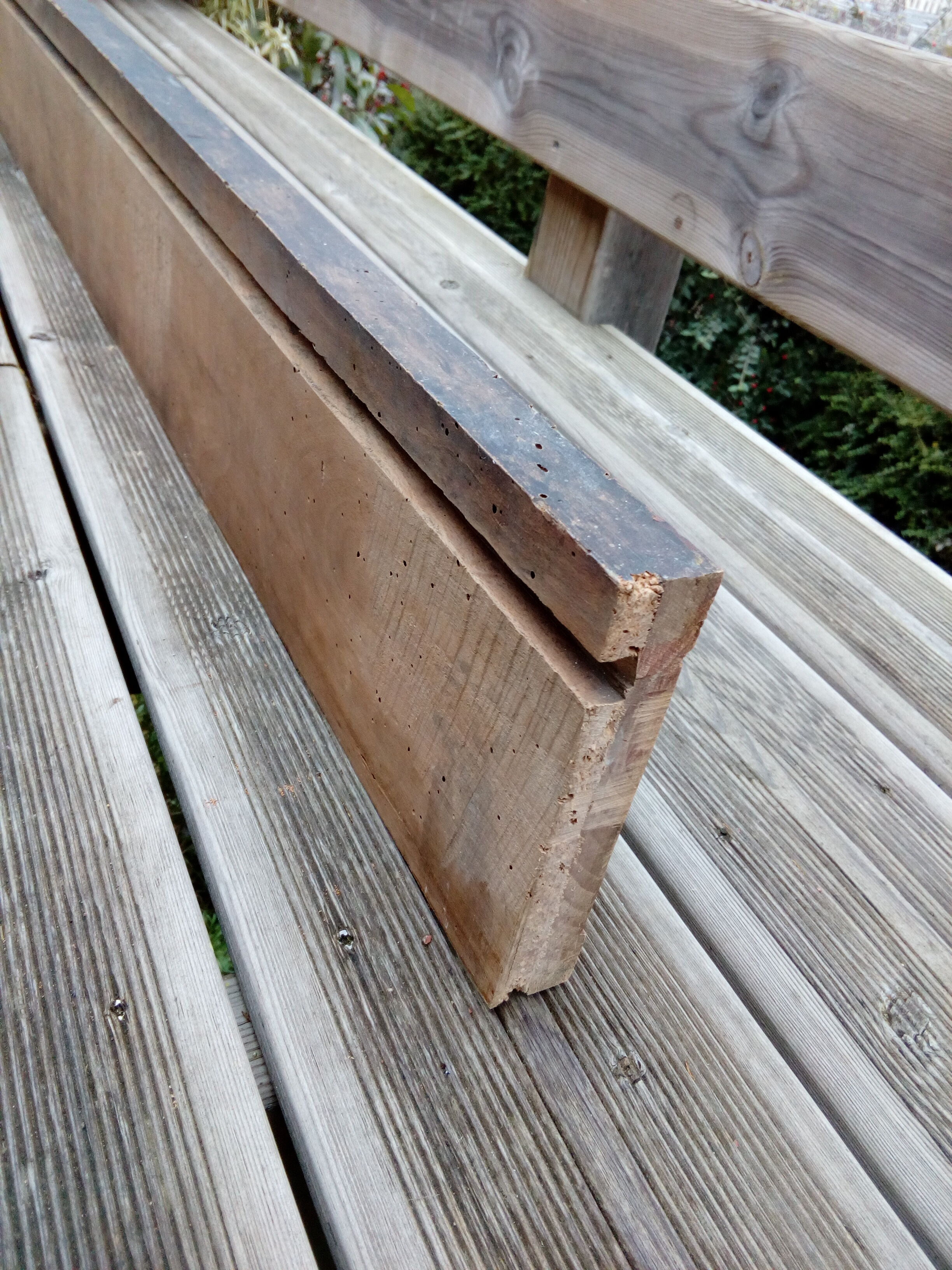 Carved front in solid wood