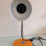 Sliding desk lamp orange vintage 70s