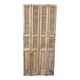 Old folding shutters with louvers