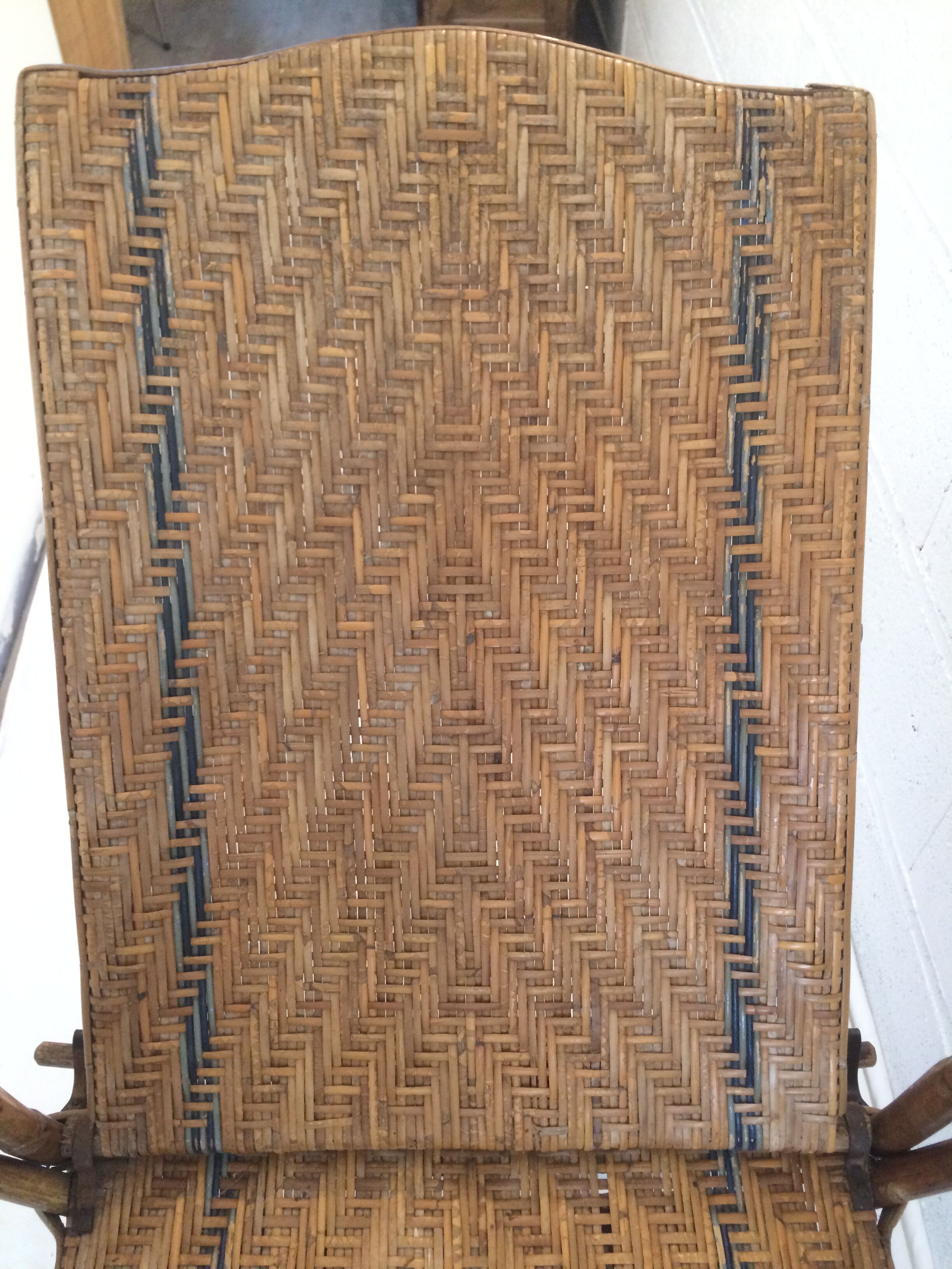 very old rattan Lounger