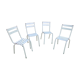 4 metal chairs, 50s