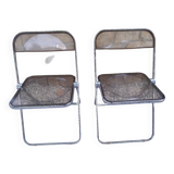 2 chaises pliantes design Giancarlo Piretti pour Castelli