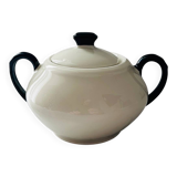 Bicolour porcelain sugar bowl