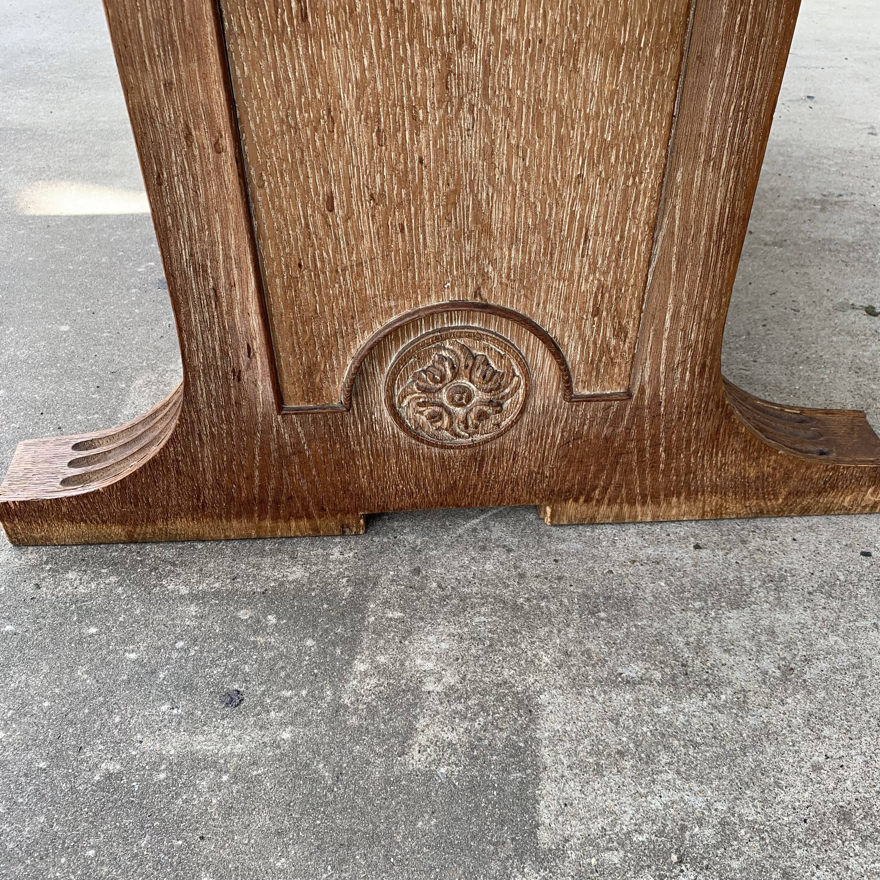 Art Deco dining table in cerused oak circa 1940