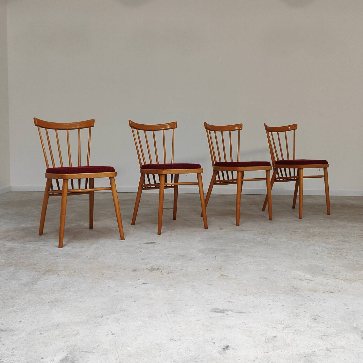 Set of 4 dining room chairs by Antonin Suman for Tatra Nabytok