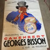 Old poster Camembert Georges Bisson 1937