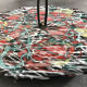 Ceramic tray painted décor