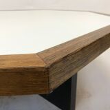Vintage coffee table wenge hexagon 1960