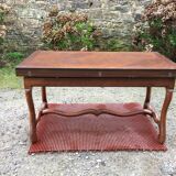 Modular vintage oak coffee table with Albert Ducrot's magical system