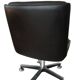 Pair of cofemo-italy armchairs. black leather. 1980.