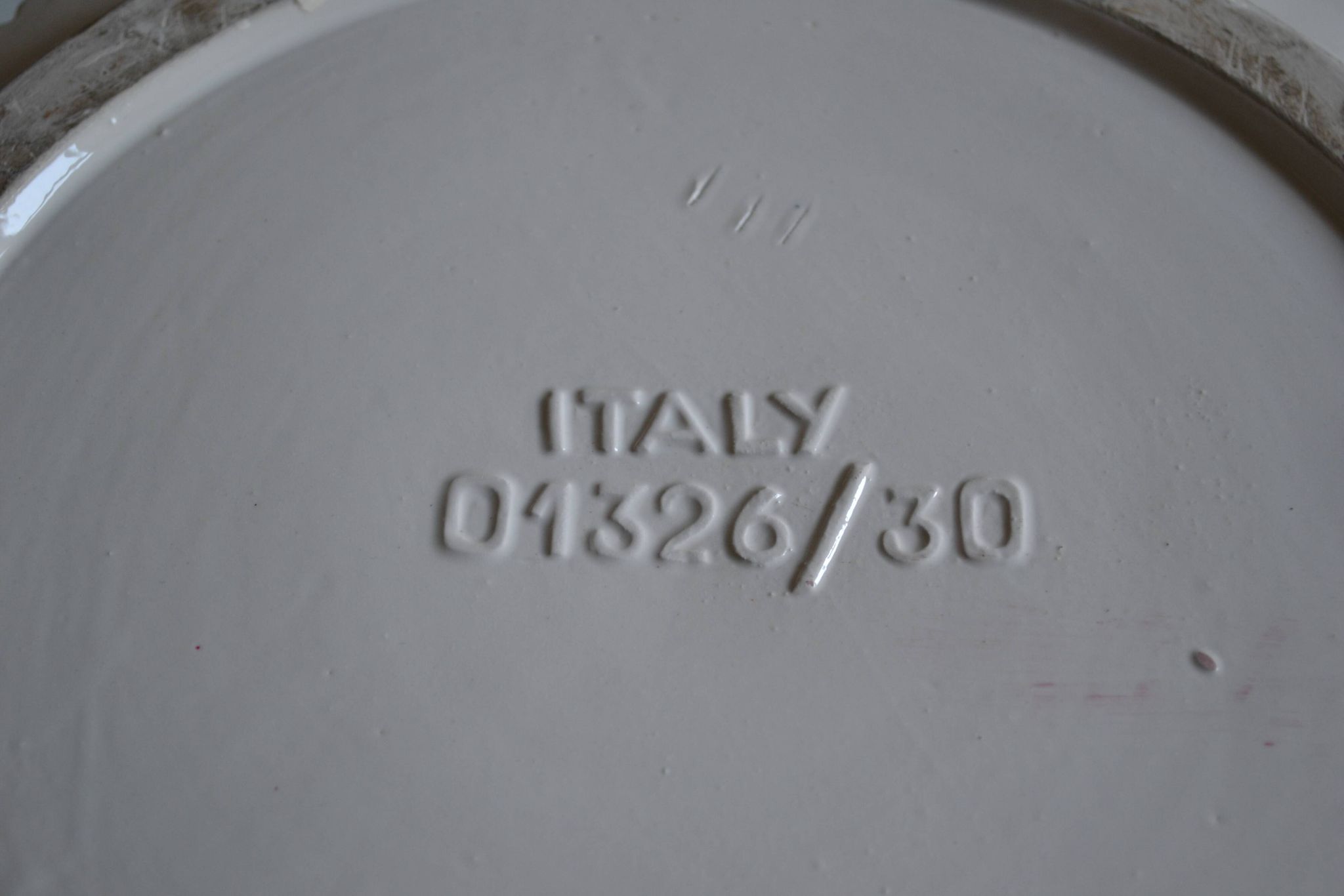Ceramic cache pot in bamboo style, Italy 1980, Hollywood Regency.