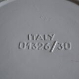 Ceramic cache pot in bamboo style, Italy 1980, Hollywood Regency.