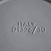 Ceramic cache pot in bamboo style, Italy 1980, Hollywood Regency.