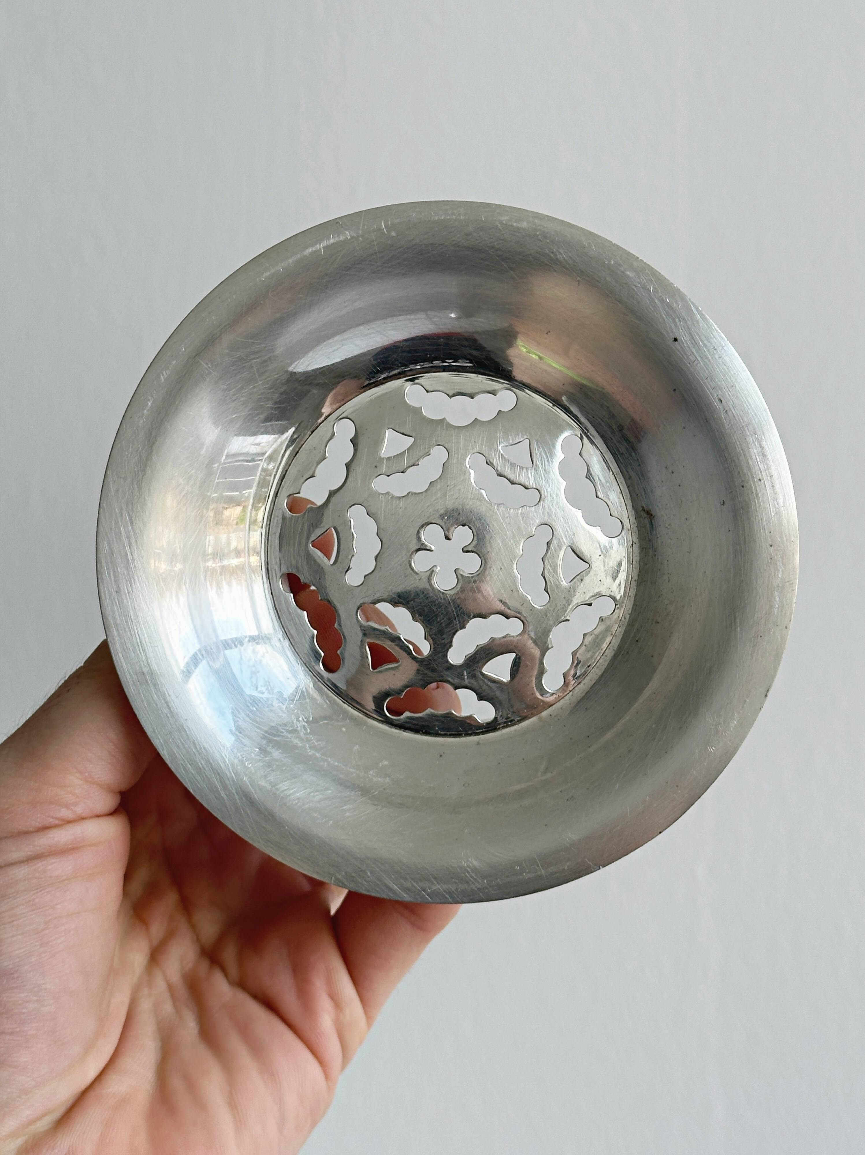 Silver-plated metal butter dish Coquillor