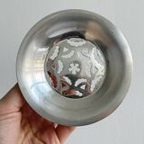 Silver-plated metal butter dish Coquillor