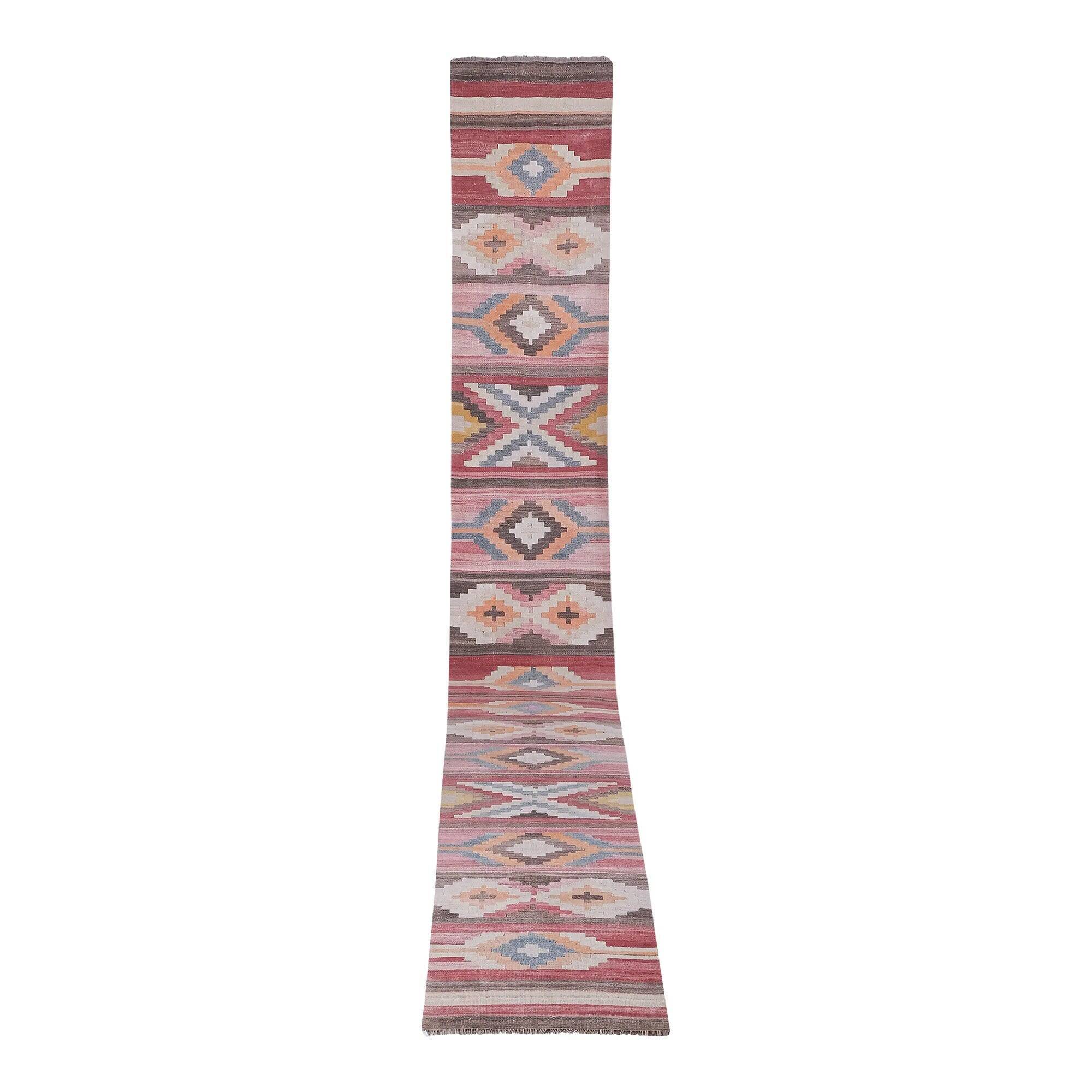 Vintage Turkish hallway rug 75x660 cm
