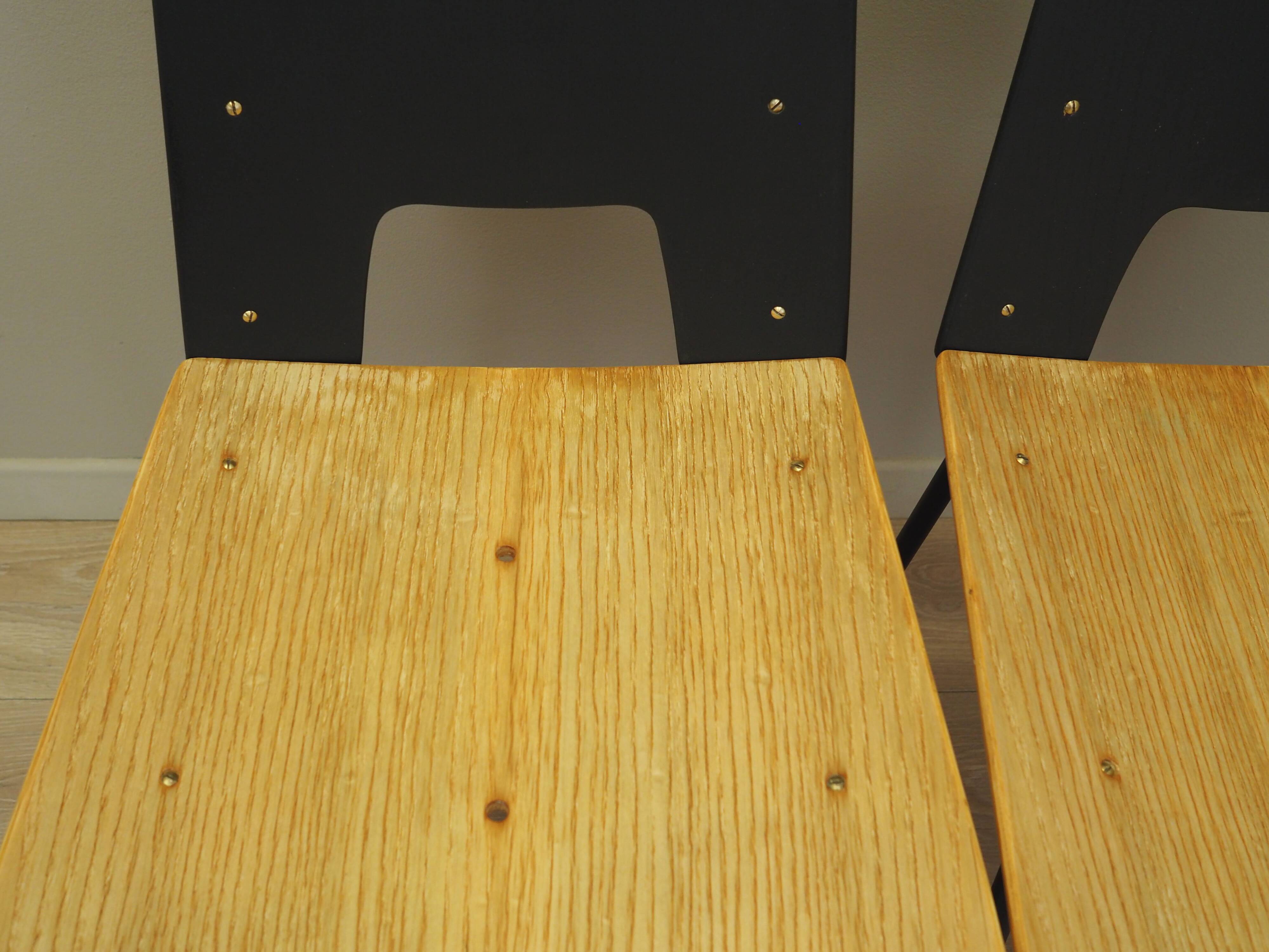 Set of six chairs, Italian design, 1950s, designer: Carlo Ratti, manufactur