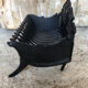 Old fireplace fireplace cast iron removable plate