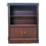 Low library - Bibus - Mahogany console with marble top