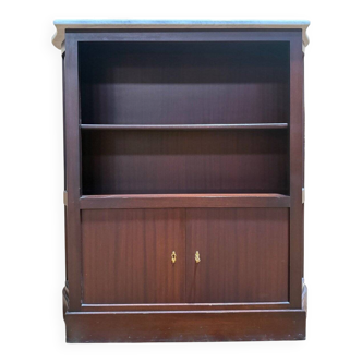 Low library - Bibus - Mahogany console with marble top