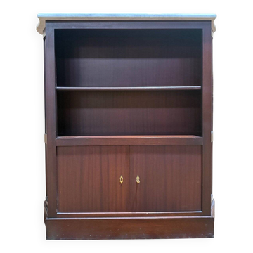 Low library - Bibus - Mahogany console with marble top