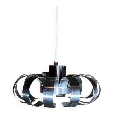 Suspension aluminium brossé  année 70