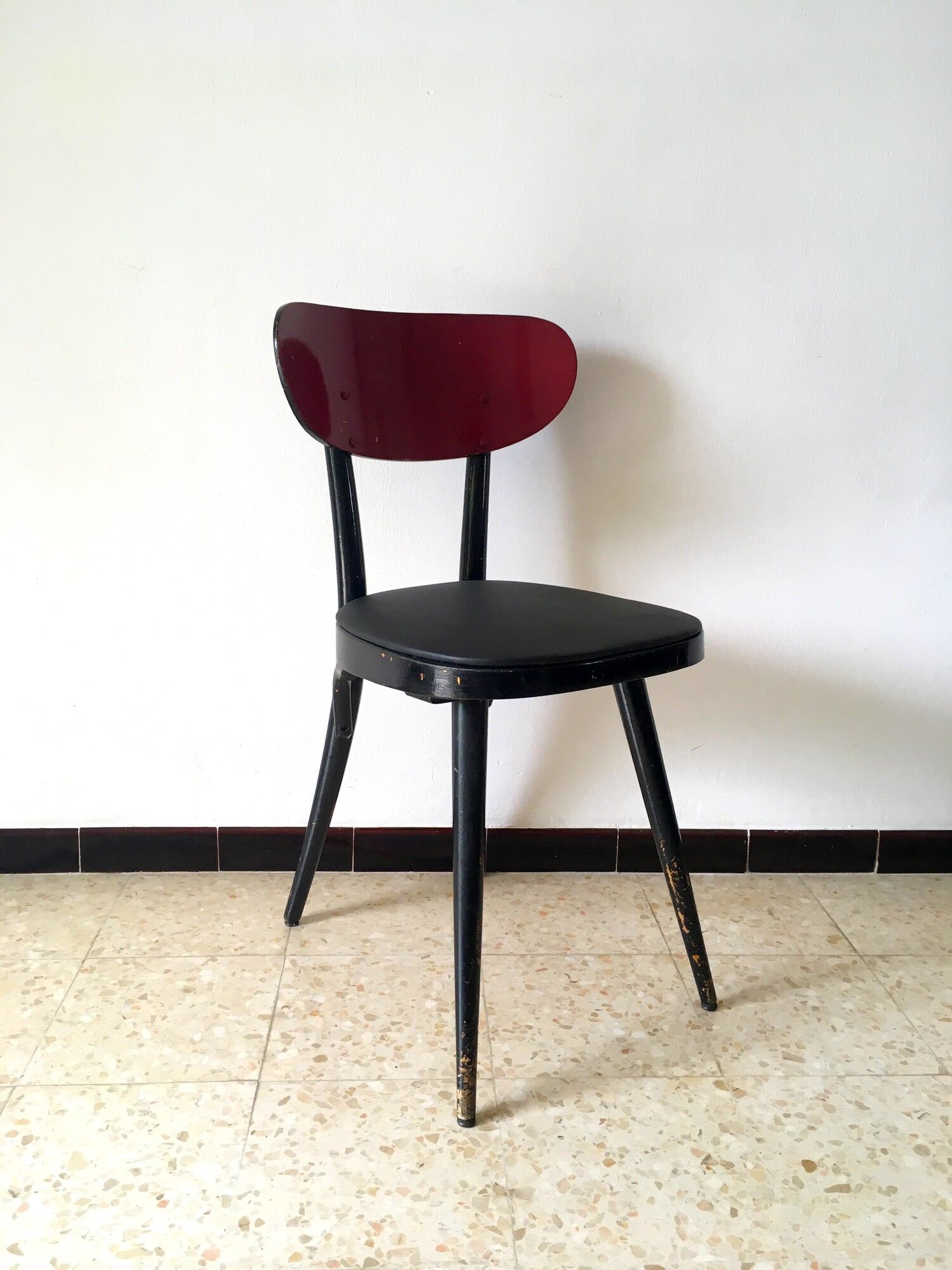 4 chairs Bistro Baumann vintage years 50