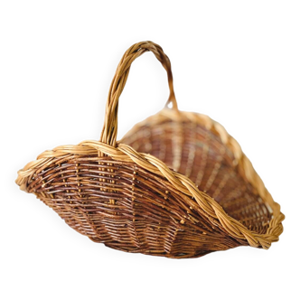 Panier de rangement à bûches ou magazines en osier