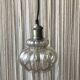 Pendant light with vintage globe