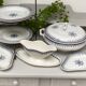 Flat earthenware plates from St Amand