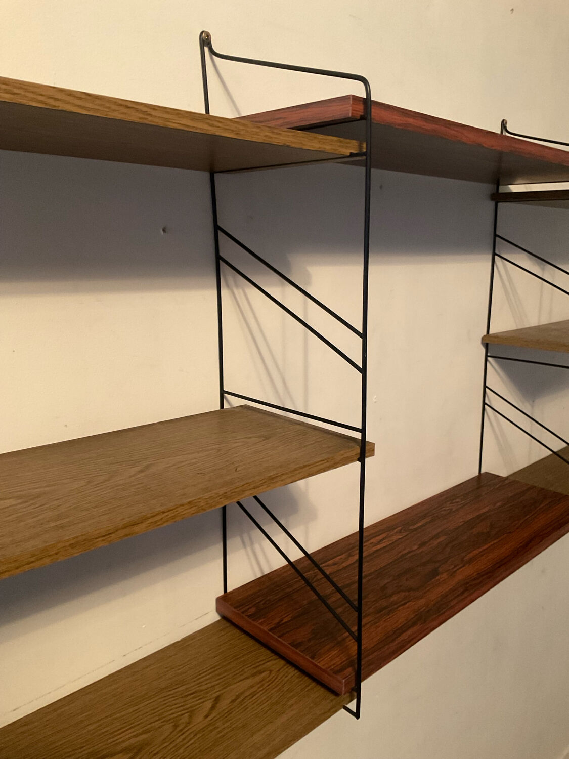 Vintage string shelf from the 60s-70s.