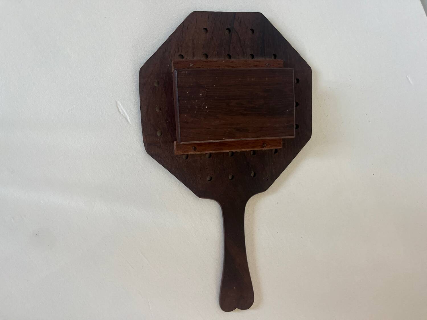 Antique wooden solitaire
