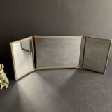 Miniature triptych mirror from the end of the 19th century