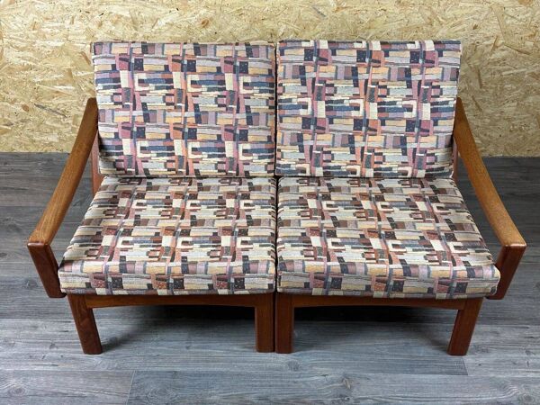 1960s/70s Teak 2-seater sofa by Glostrup Møbelfabrik Denmark Design