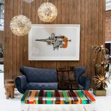 Mid-Century Modern Toni Zuccheri Edited by Venini Murano Glass Italian Lamp