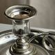Pair of small antique silver-plated candlesticks D12 H8