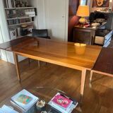 Art Deco wooden extendable table