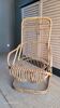 Fauteuil en rotin vintage