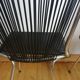 Paire de chaises scoubidou noir André Monpoix