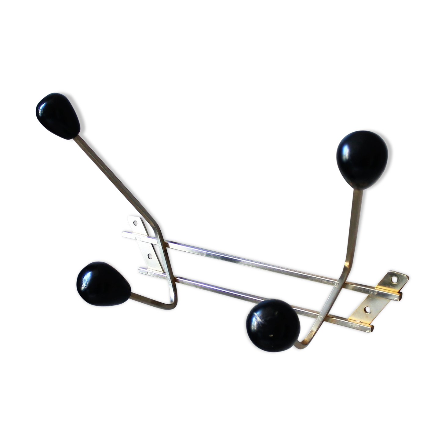 Vintage brass coat rack