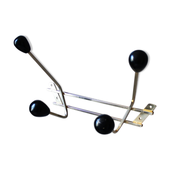 Vintage brass coat rack